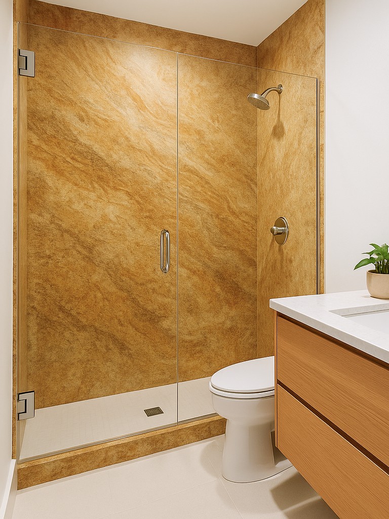 Gold in the bathroom