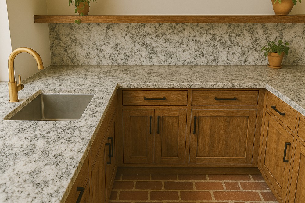 Gray kitchen countertop – a stabile color into your home