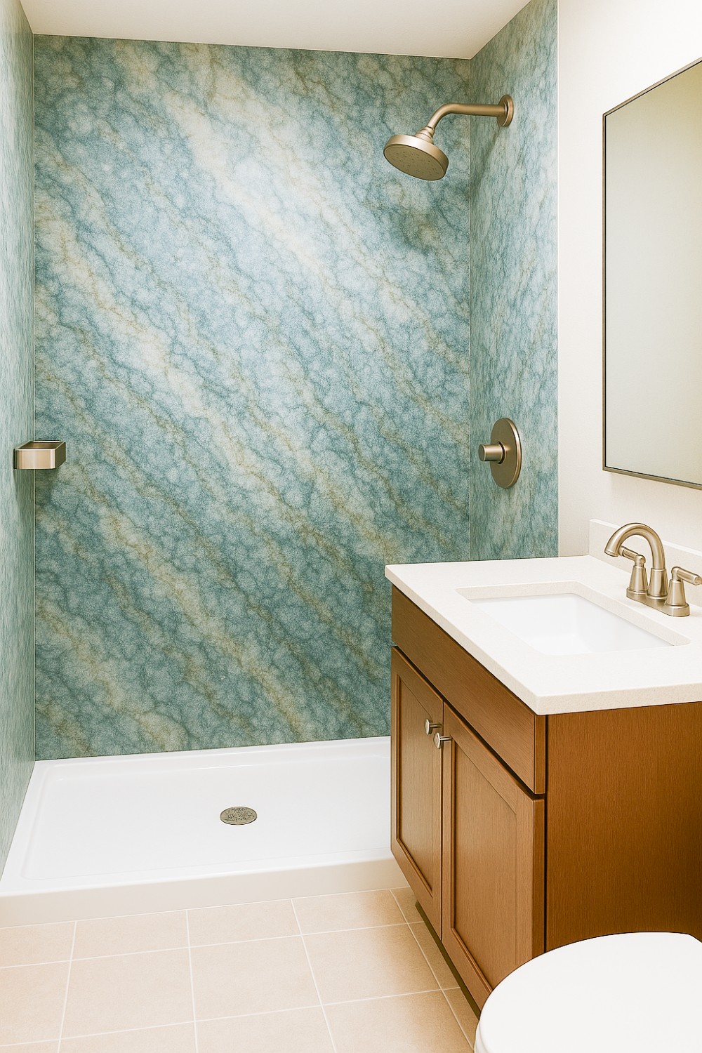 Marble shower panel – the unique beauty